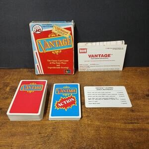 Vintage 1985 Vantage Card Game Makers of UNO, Complete, 2-4 Players Ages 9+